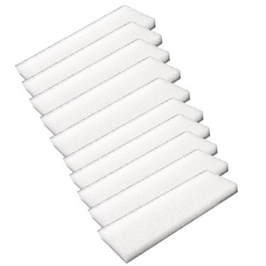 Imagem de Qzbhct 10 almofadas de filtro de espuma branca de esponja de aquário para sistemas de filtragem Hagen Fluval 204, 205, 206, 304, 305, 306 (A-222)