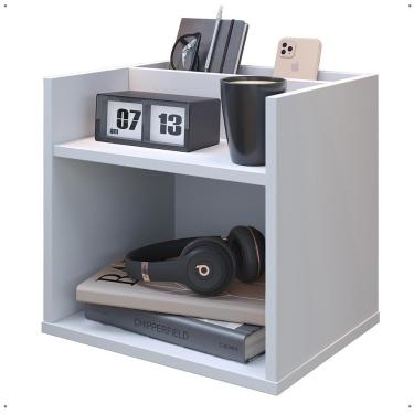 Imagem de Mesa Cabeceira Suspensa Madri Mesinha Nicho Quarto Casal Solteiro Divisória Porta Objetos Decoração Moderna Prateleira Organizadora - Lojas RPM