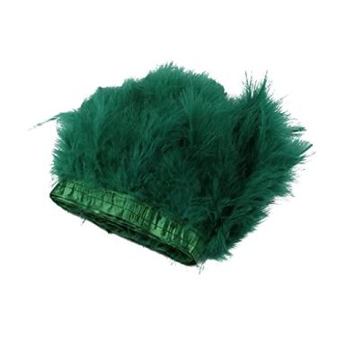 Imagem de Acabamento de franja de penas de peru de 2 metros - vestido de casamento faça você mesmo e decoração de casa - fita de tarê de pena de peru natural - suprimentos de artesanato para chapéus e fantasias
