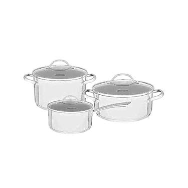 Imagem de JOGO DE PANELAS ACO INOX 3 PC TRAMONTINA