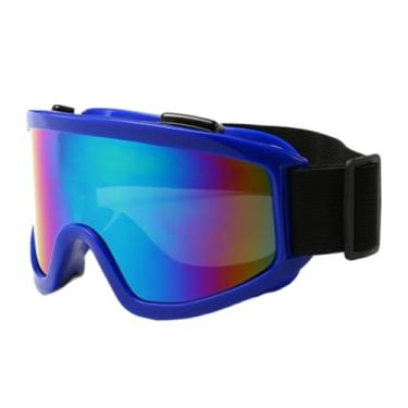 Imagem de UGPLM Óculos de esqui óculos de neve proteção para os olhos adulto anti nevoeiro óculos de sol para moto snowmobile equitação snowboard esqui, Moldura Azul