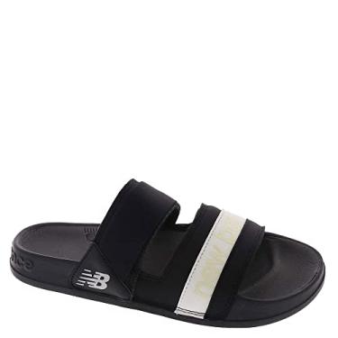 Imagem de New Balance Sandália feminina 202 V2, Preto/branco, 9