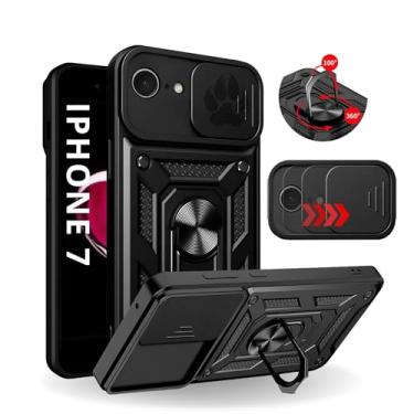 Imagem de Capa Capinha Armor Anti Impacto Militar Ring Para iPhone 7 (Tela 4.7) + Anel Giratório + Proteção De Câmera - Proteção Militar