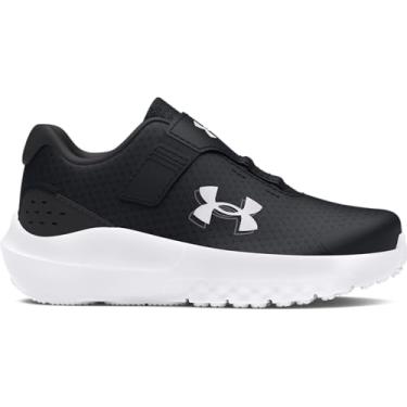 Imagem de Under Armour Tênis de corrida unissex infantil Surge 4 fecho alternativo, (001) preto/antracite/branco, 6 Infant