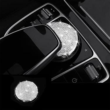 Imagem de CONGCONG Para Mercedes Benz Capa de Controle de Mídia Interior Acessórios de Cristal Bling Compatível com Acessórios Mercedes-Benz
