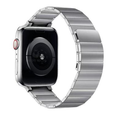 Imagem de Pulseira Elos Aço Magnética Imantada Compatível com Apple Watch - Baú 