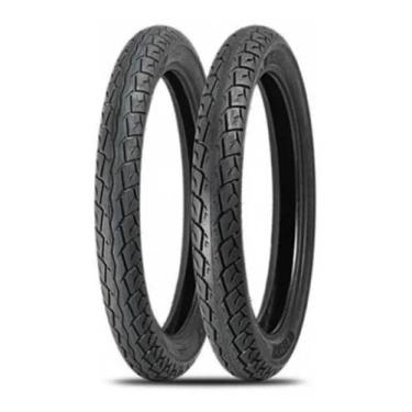 Imagem de Par Pneu Titan 150 125  90/90-18 + 275-18 Levorin Matrix Moto cg125 Yb
