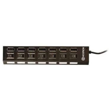 Imagem de Hub usb hoopson hub-007 p/7portas - ( hoo- 47 )