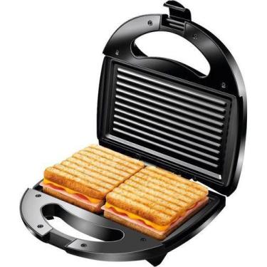 Imagem de Sanduicheira Grill - Chapa Dupla Antiaderente Ultra, Preto, Energia El