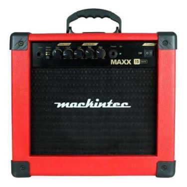 Imagem de Caixa De Som Amplificador Mackintec Maxx 15 Color Vermelha Cor Vermelh