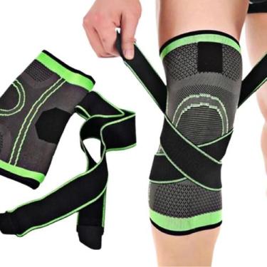 Imagem de Joelheira Musculação Compressão Ortopédica Academia Corrida Bike Para 