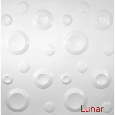 Imagem de Revestimento de parede placa 3d modelo lunar placa 50cmx50cm - Ilove3d