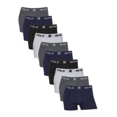 Imagem de Kit 10 Cuecas Boxer Microfibra Sortidas 2 - POLO WEAR, Sortido, GG