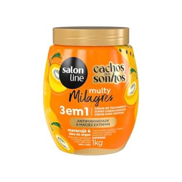 Imagem de Salon Line, CACHOS DOS SONHOS CREME CONDICIONADOR MARACUJA 3 EM 1 MULTY MILAGRES 1KG