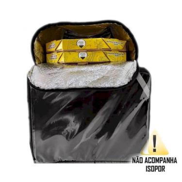 Imagem de Bolsa Bag Mochila Térmica Sem Isopor Motoboy Pizza Delivery - Bag Lev