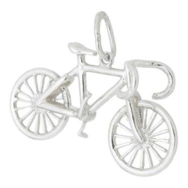 Imagem de Pingente Feminino De Prata 950 Bicicleta Moderno Casual - Florenzza Jó