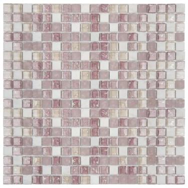 Imagem de Patilha de vidro com pedra GS306 - GLASS STONE ROSA CL CLAQUELADA 30x3