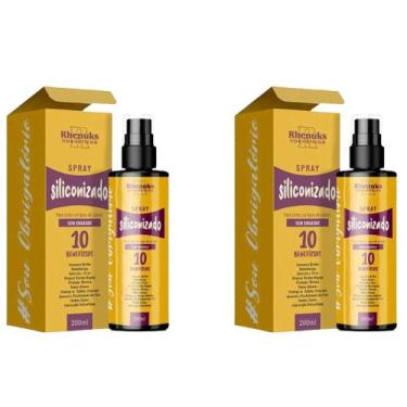 Imagem de Kit 2x Spray Siliconizado 10 Benefícios Rhenuks 200ml