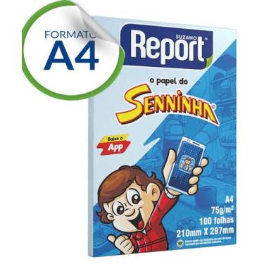 Imagem de Papel sulfite A4 Report azul 75g 100 folhas