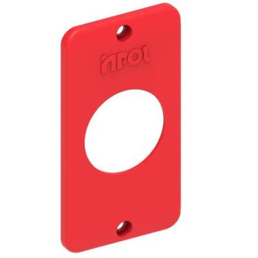 Imagem de Tampa Condulete PVC Vermelha 3/4 Redonda Inpol, VERMELHO