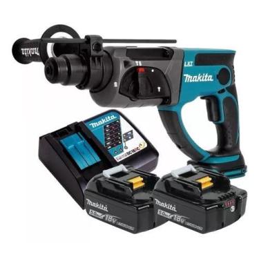 Imagem de Furadeira Martelete Makita Dhr202z 2bat 18v 5ah + Carreg Rap