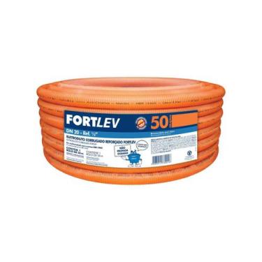 Imagem de Eletroduto Flex Laranja Reforçado 20mmx50mt - Fortlev