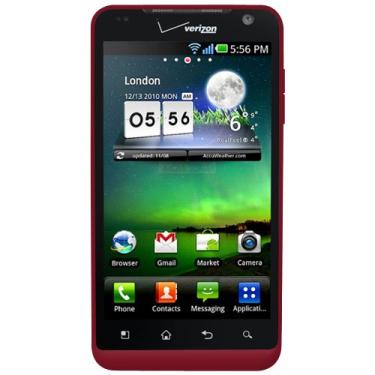 Imagem de Amzer Capa de gel de silicone para LG REVOlution - 1 capa - Embalagem sem frustração - Vermelho marrom