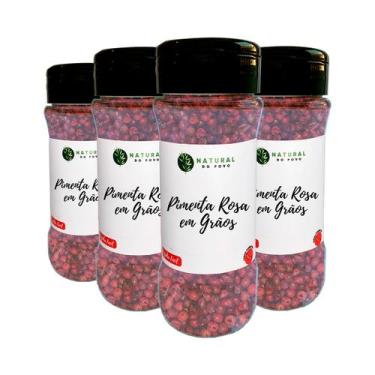 Imagem de Tempero Pimenta Rosa em Grãos Premium Kit 4 Pote com Dosador 30g  - Na