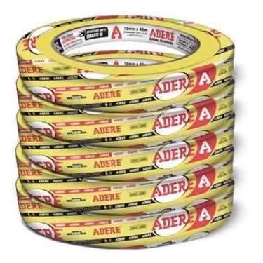 Imagem de Fita Crepe Amarela P/ Pintura Automotiva Prof. Adere (40 Un)