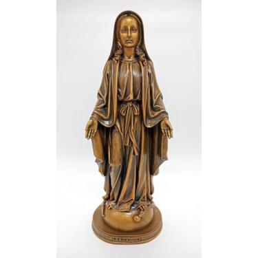 Imagem de Imagem Nossa Senhora das Graças em Mármore com Pintura em Bronze H032B