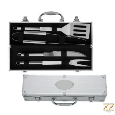 Imagem de Conjunto Talheres para Churrasco com 4 Peças - ZZ