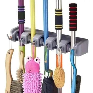 Imagem de Suporte De Parede Reforçado Grande Vassoura Rodo Chave Pá - Yeet