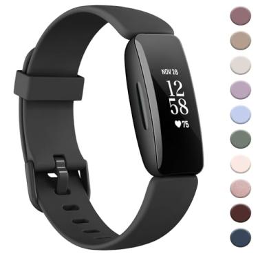 Imagem de AK Pulseira compatível com Fitbit Inspire 2 para mulheres e homens, pulseiras esportivas de substituição ajustáveis para Fitbit Inspire 2/Ace 3 (preto)