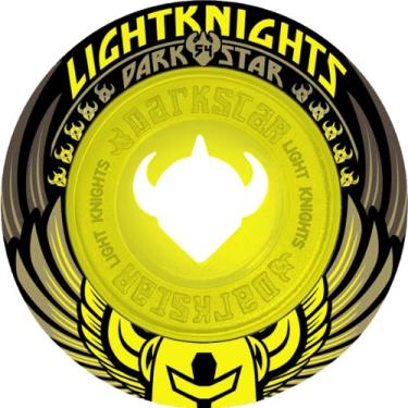 Imagem de Darkstar Roda de skate (54 mm, cavaleiro da luz amarelo/preto)