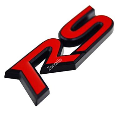 Imagem de Emblema de metal RS Emeblem decalque pré-adesivo 3D RS para Chevrolet Camaro Malibu Spark Trax Equinox Silverado e Mustang RS