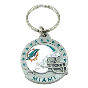 Imagem de Chaveiro de metal esculpido NFL Siskiyou Sports Fan Shop Miami Dolphins tamanho único cor do time