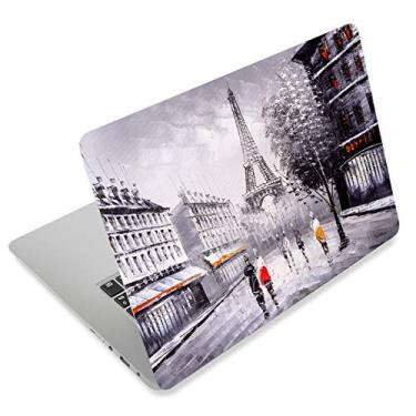 Imagem de Torre Eiffel 11.6 13 13.3 14 15 39.6 cm Netbook Laptop Skin Adesivo Chromebook Skin Reutilizável Protetor para Laptop Notebook FY-NEK-19