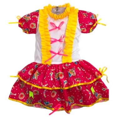 Imagem de Vestido Infantil Caipira Festa Junina - CRISTINA, PP P M G GG 