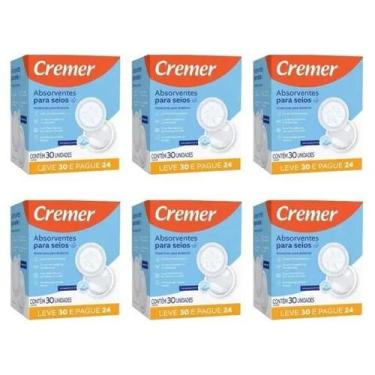 Imagem de Absorvente Cremer Para Seios Kit Com 6 - Leve 30 Pague 24 Unidades Cad