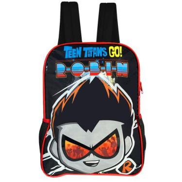 Imagem de Mochila Escolar De Costas Robin Teen Titans Infantil Juvenil - Luxcel