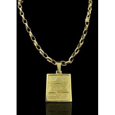 Imagem de Corrente Boleada 8mm Moeda antiga+ pingente Estrela de Davi - Lobin jó