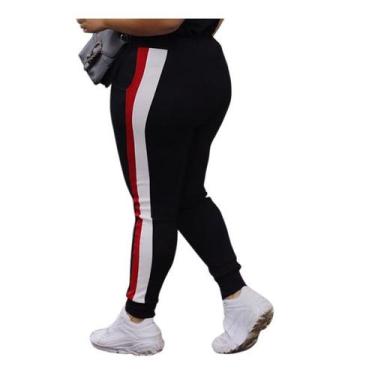 Imagem de Calça Joguerr Tamanho Grande Ex  Feminina Camuflada Plus Bengaline CT 