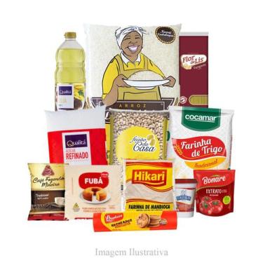 Imagem de Cesta Básica Doação Saúde - 12 Produtos - 11,2 Kg - São Rubens