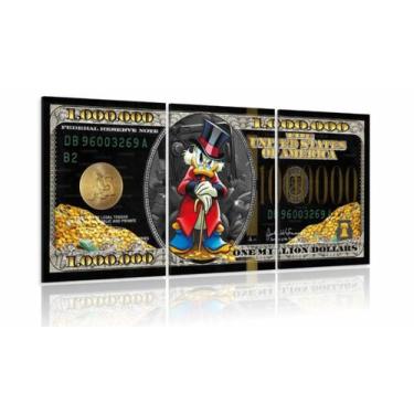 Imagem de Quadro Nota De 1 Milhão De Dólares Tio Patinhas 130x60 cm - Wall Frame