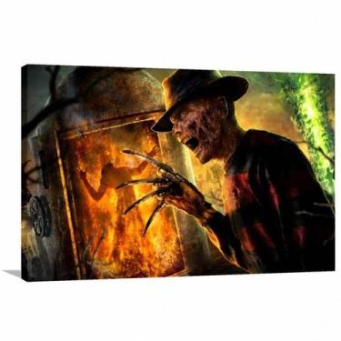 Imagem de Quadro Freddy Krueger decorativo Mortal Kombat Tela em Teci - Wall Fra
