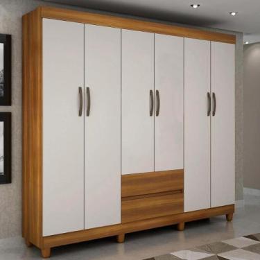 Imagem de Roupeiro Porto 6 Portas  Nogal - Salleto