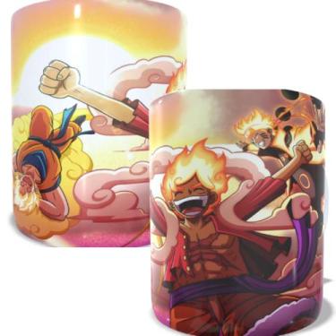 Imagem de Caneca de porcelana Luffy Gear 5 Nika Naruto Barion Goku - Nebullosa