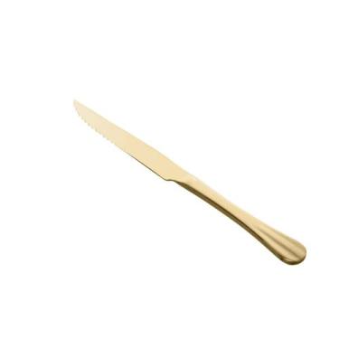 Imagem de Faca aco inox p/assado positano dourada grande 28,5cm - Home