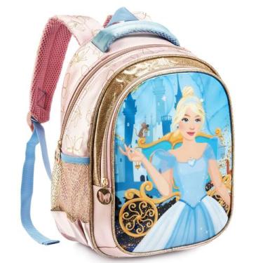 Imagem de Mochila Escolar De Costa Infantil Para Menina Estampa Vibrante Com Zíp