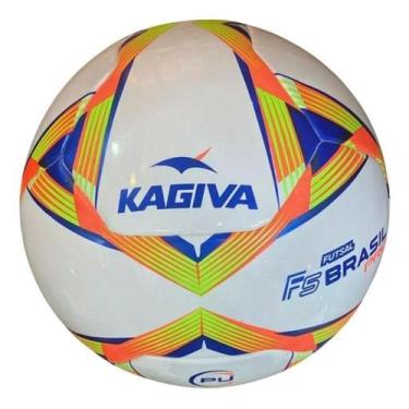 Imagem de Bola de Futsal Kagiva F5 Brasil Pro Fusion, Verde neon, Laranja fluor,
